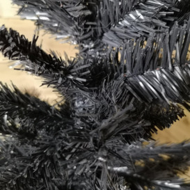 5ft (150cm) Black Pencil Pine Christmas Tree with 236 Tips - thumbnail 2