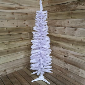 5ft (150cm) White Pencil Pine Christmas Tree with 236 Tips - thumbnail 3