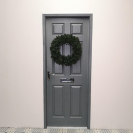 60cm Imperial Pine Christmas Door Wreath in Plain Green - thumbnail 3