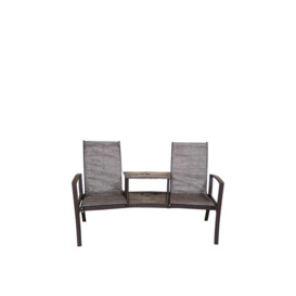 Suntime Havana Bronze Copper Duo Love Seat Tete a Tete Garden