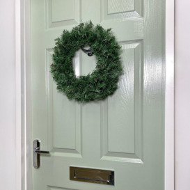 "50cm (18"") Colorado Christmas Door Wreath in Plain Green" - thumbnail 3
