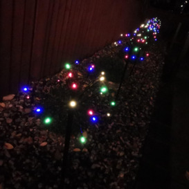 5pcs 63cm 120 LED Battery Operated Sparkler Path Lights with Timer in Multicoloured - thumbnail 2
