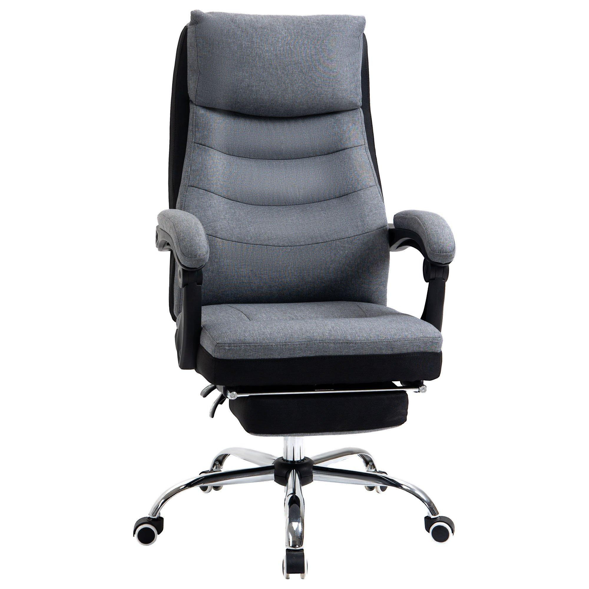 Reclining Office Chair Computer Desk Chair with Armrest Retractable - image 1