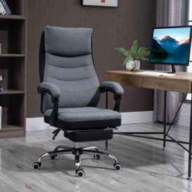 Reclining Office Chair Computer Desk Chair with Armrest Retractable - thumbnail 2