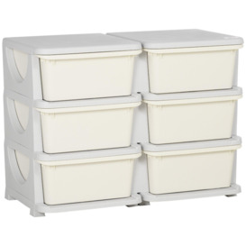 Three-Tier Storage Unit Vertical Dresser Tower with Drawers - thumbnail 1