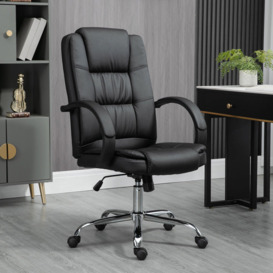 PU Leather Executive Office Chair Back Height Adjustable Desk Chair - thumbnail 3