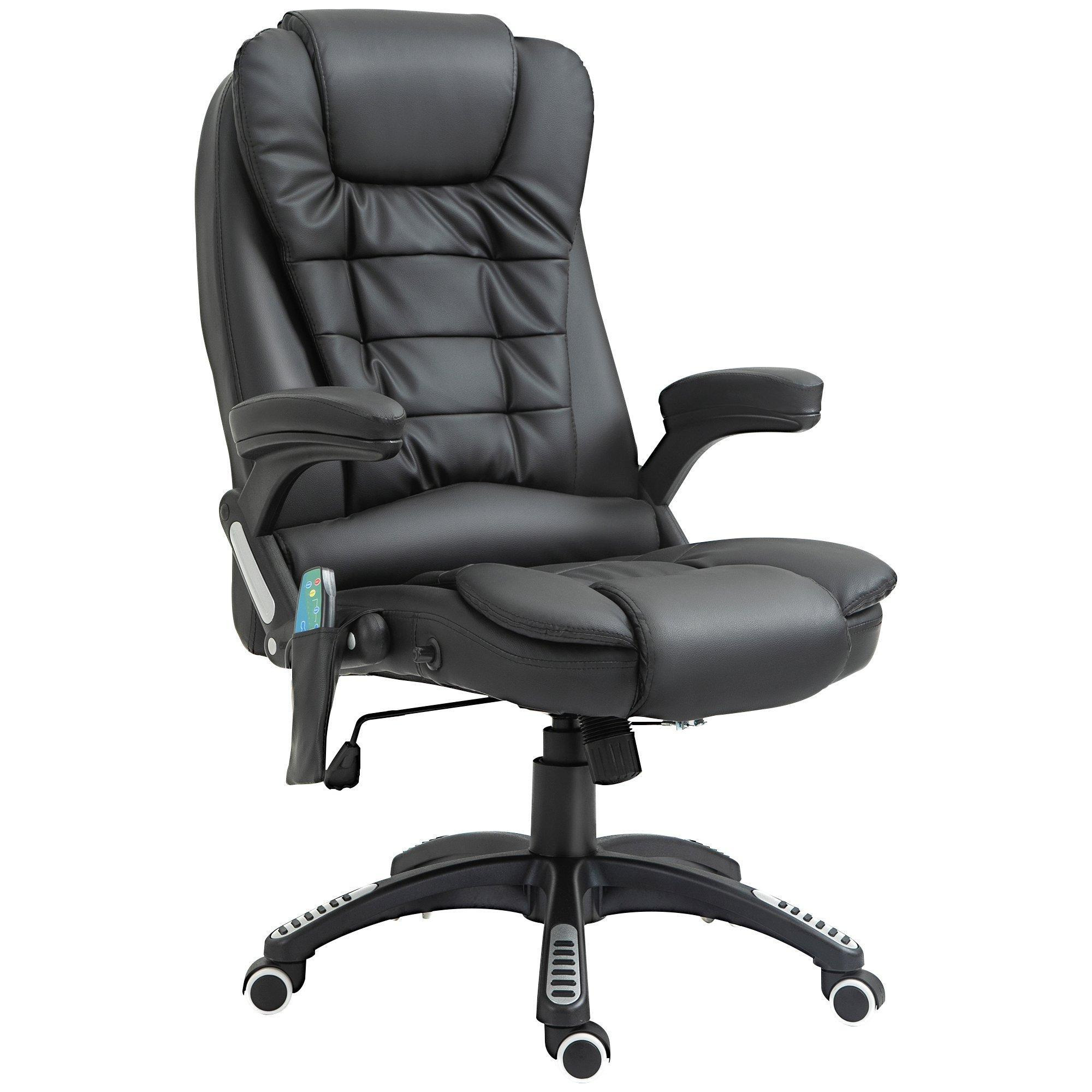 Executive Office Chair with Massage Heat PU Leather Reclining Chair - image 1