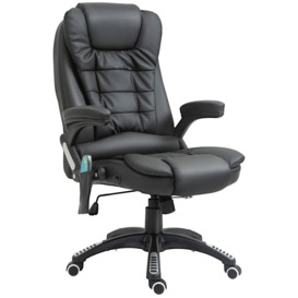 Executive Office Chair with Massage Heat PU Leather Reclining Chair - thumbnail 2