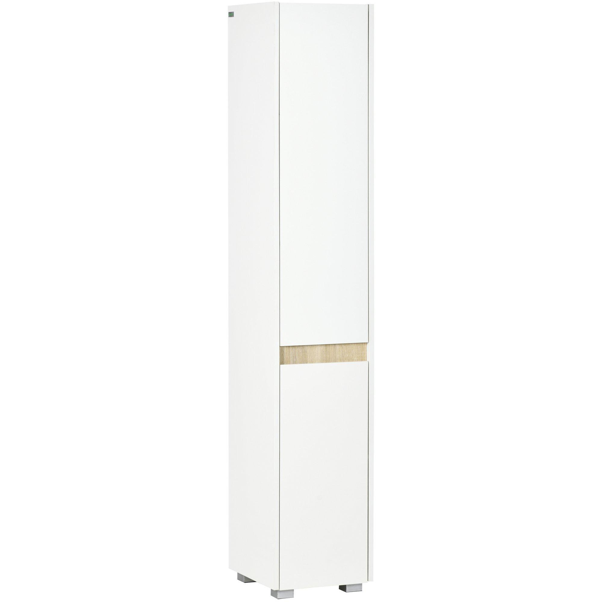 Tall Bathroom Cabinet Modern Freestanding Tallboy Adjustable Shelves - image 1