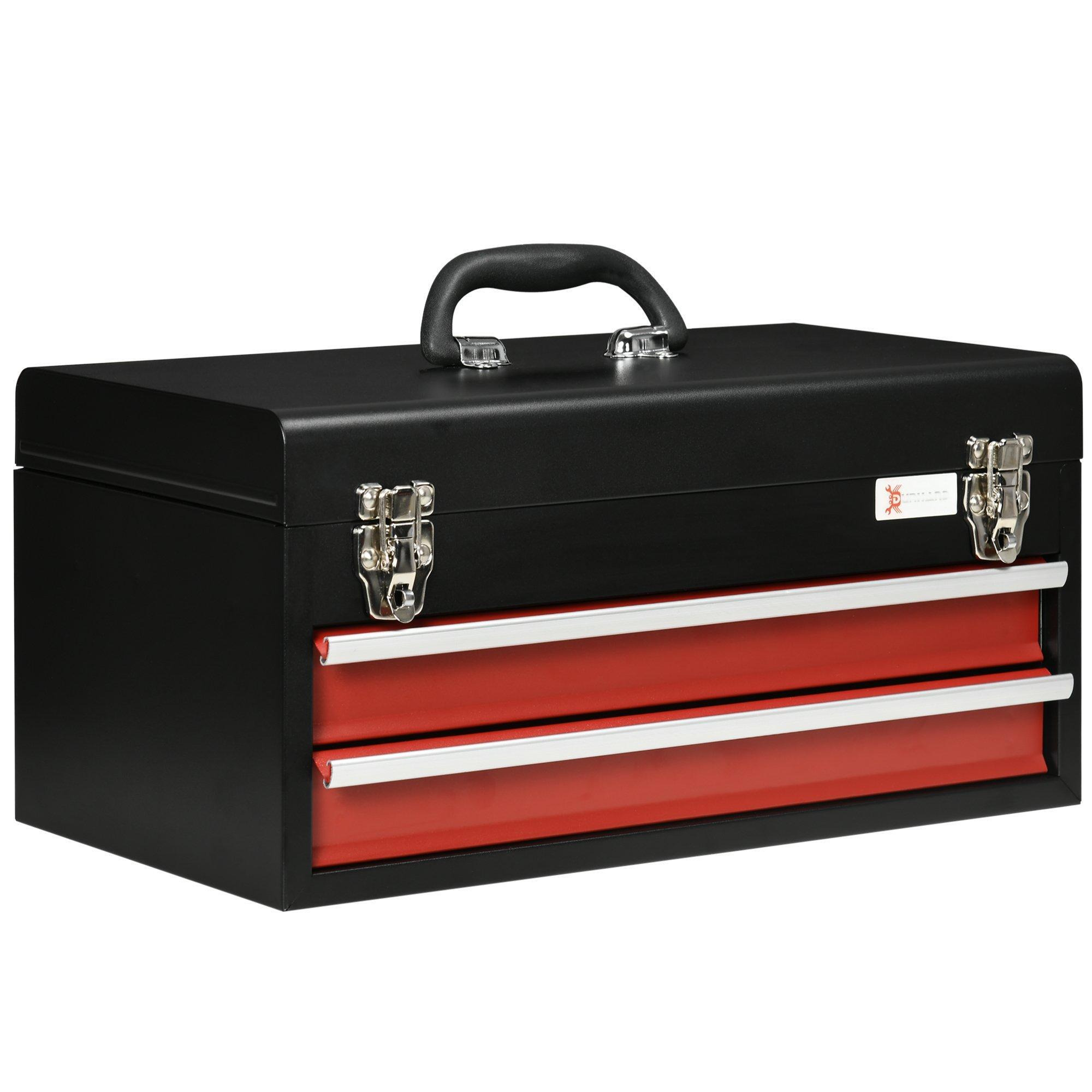 Portable Drawer Tool Chest Lockable Tool Box with Ball Bearing Runners - image 1