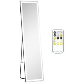 Full Length Mirror with LED Light Free Standing Floor Mirror Bedroom - thumbnail 2