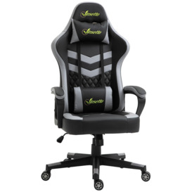 Racing Gaming Chair with Lumbar Support, Headrest, Gamer Office Chair