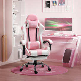 Racing Gaming Chair with Lumbar Support, Home Office Desk - thumbnail 3