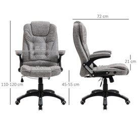 High Back Home Office Chair Computer Desk Chair with Arms Swivel Wheels - thumbnail 3