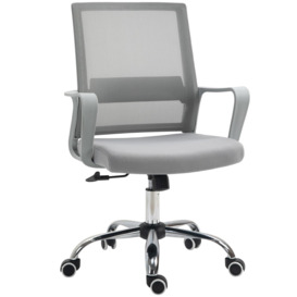 Ergonomic Office Chair Adjustable Height Mesh with Swivel Wheels - thumbnail 1