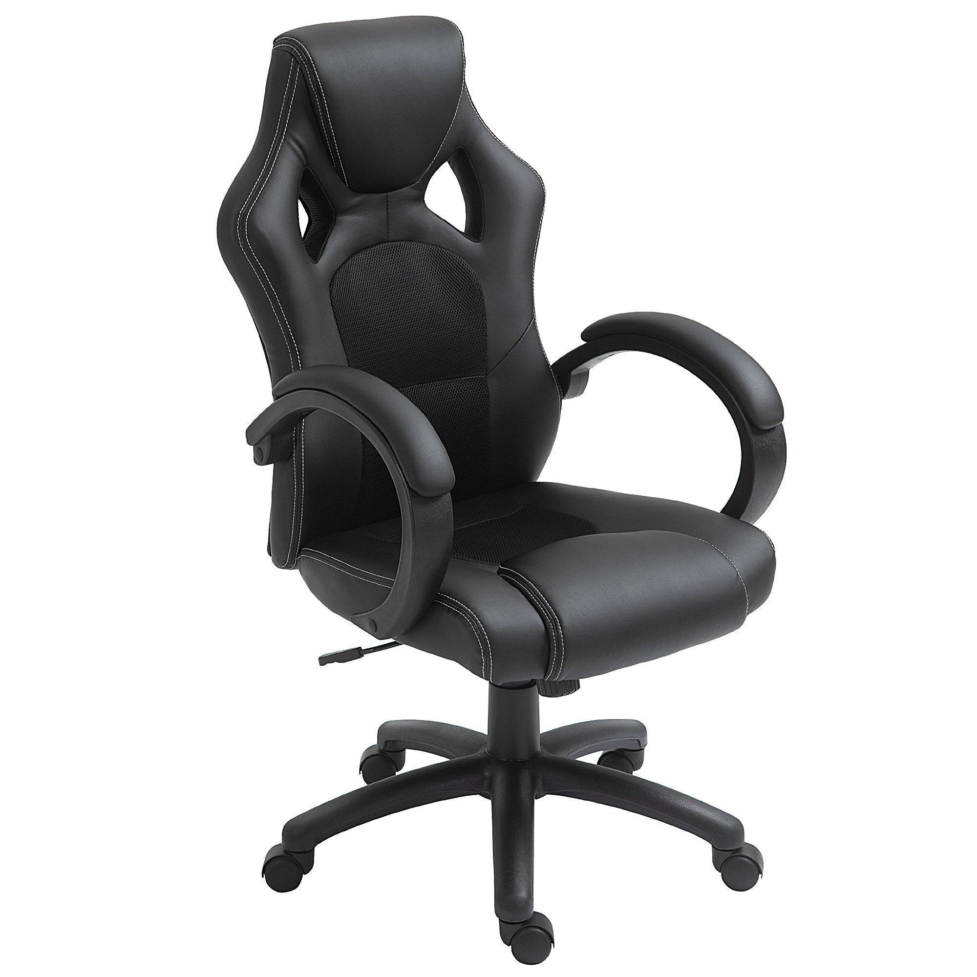 Executive Racing Swivel Gaming Office Chair PU Leather Computer Desk - image 1