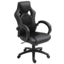 Executive Racing Swivel Gaming Office Chair PU Leather Computer Desk - thumbnail 1