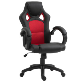 Executive Racing Swivel Gaming Office Chair PU Leather Computer Desk - thumbnail 2