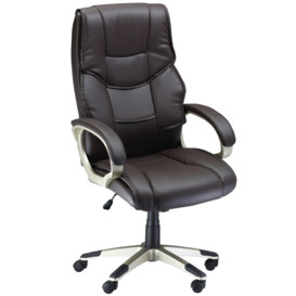 Executive Computer Office Desk Chair High Back Faux Leather