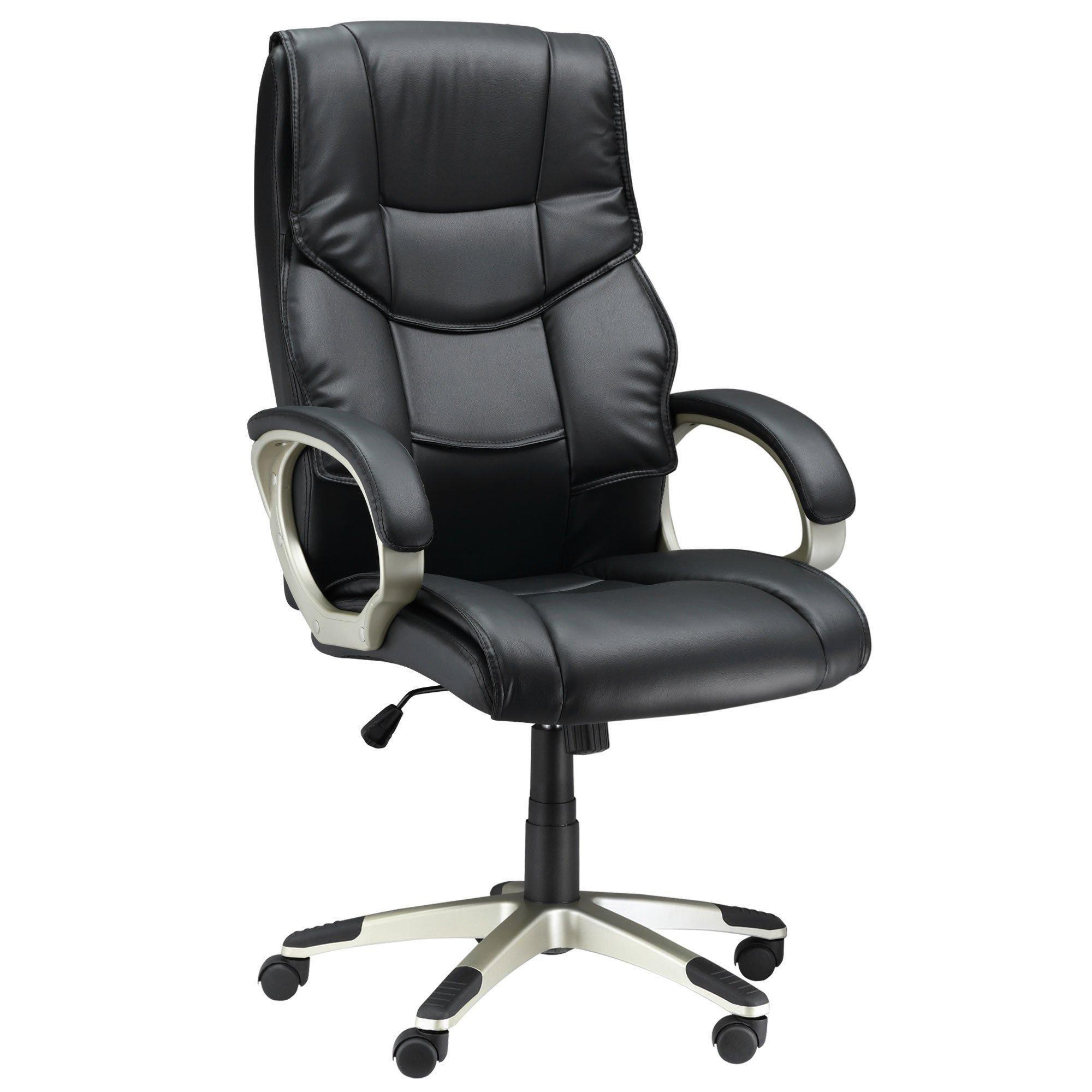 Executive Computer Office Desk Chair High Back Faux Leather - image 1