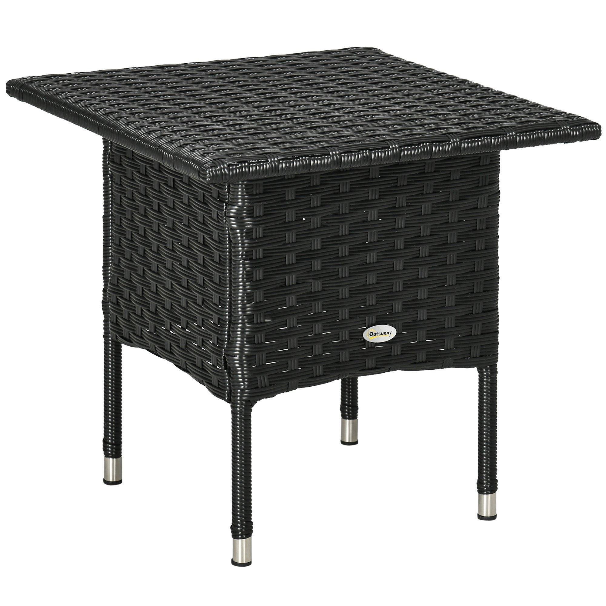 PE Rattan Outdoor Coffee Table, Rattan Side Table for Patio, Garden - image 1