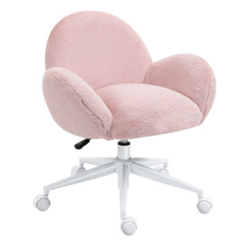 Fluffy Leisure Chair Office Chair Backrest and Armrest for Bedroom