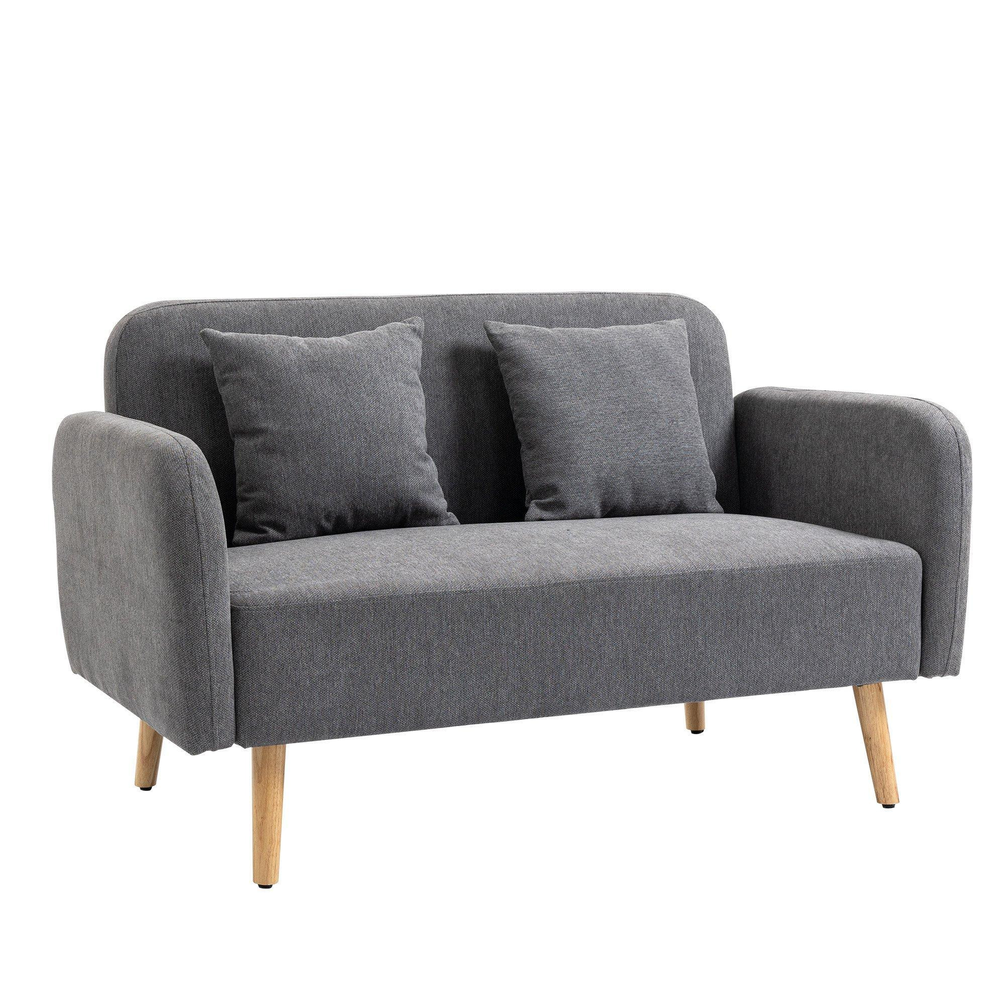 2-Seat Loveseat Sofa Chenille Fabric Upholstered Couch - image 1