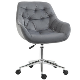 Velvet Home Office Chair Comfy Desk Chair with Adjustable Height