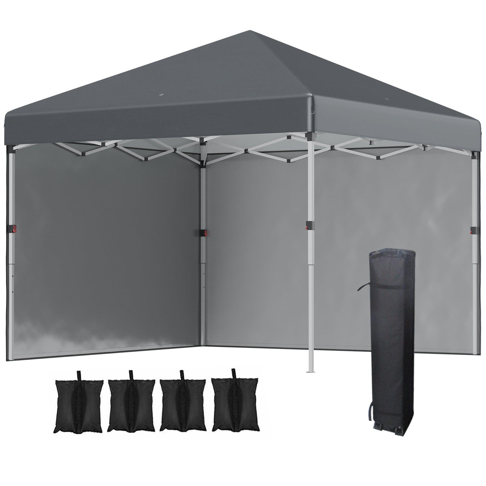 3x3 (M) Pop Up Gazebo Party Tentwith 2 Sidewalls, Weight Bags - image 1
