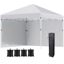 3x3 (M) Pop Up Gazebo Party Tentwith 2 Sidewalls, Weight Bags