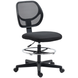 Office Chair Draughtsman Chair with 360° Wheels for Standing Desk - thumbnail 1