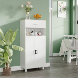 Freestanding Kitchen Storage Cabinet with Cupboard, Drawer - thumbnail 2