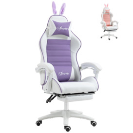 Racing Gaming Chair Reclining PU Leather Computer Chair with Headrest - thumbnail 1