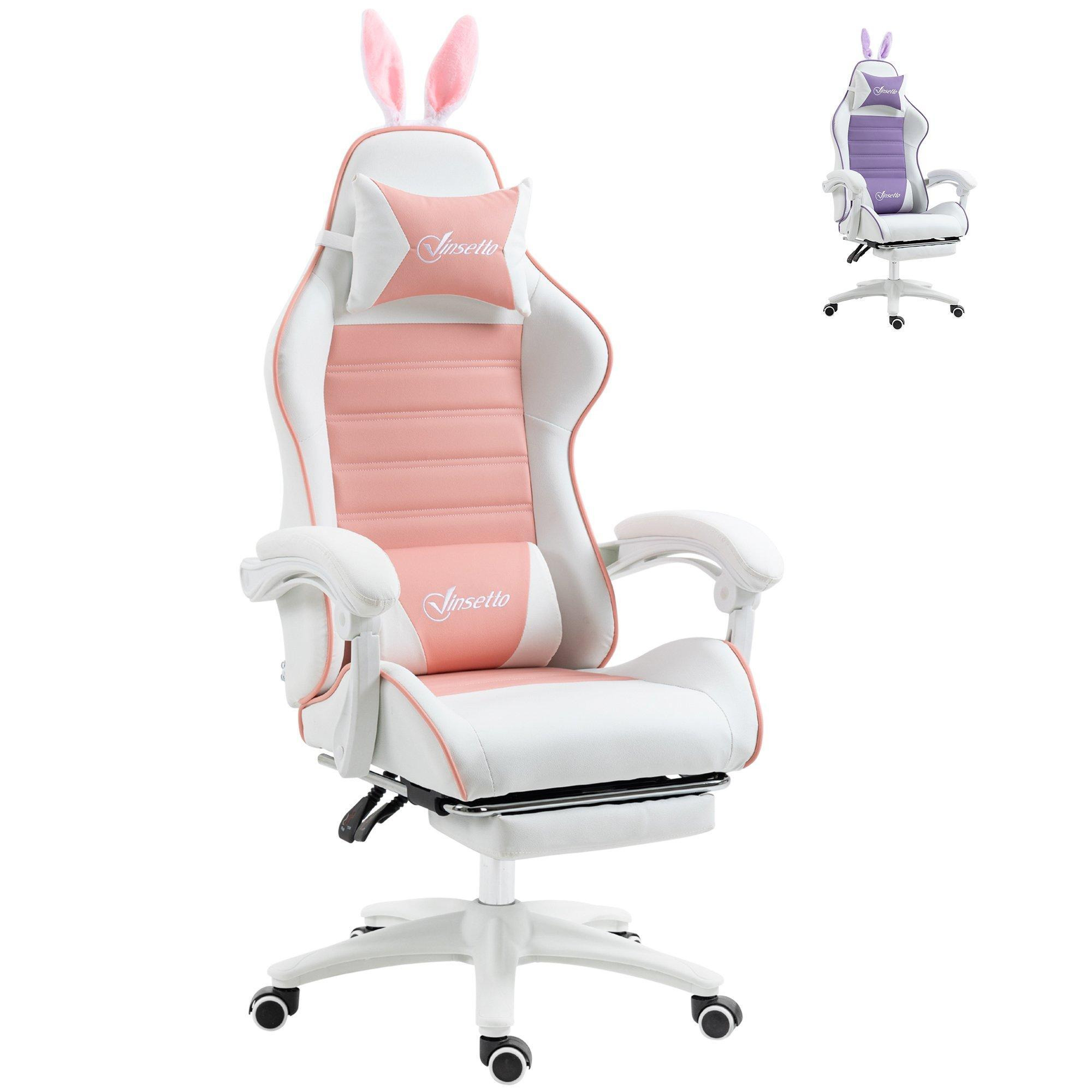 Racing Gaming Chair Reclining PU Leather Computer Chair with Headrest - image 1