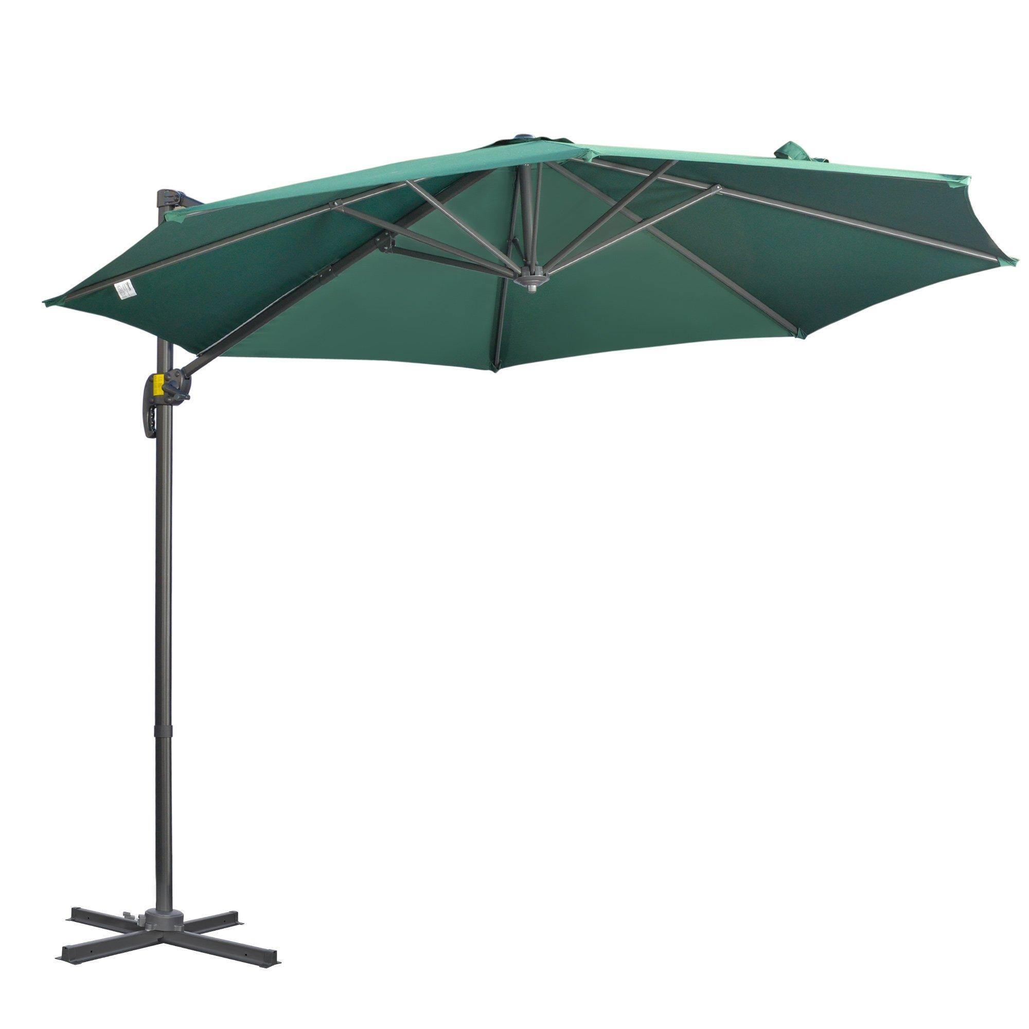Cantilever Roma Parasol 360Degree Rotation with Hand Crank and Base - image 1