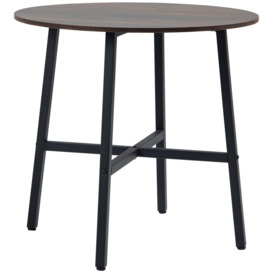 Dining Room Table for 4 People, Industrial Kitchen Table Steel Base