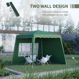UV50+ Pop Up Gazebo Canopy Tent with Carry Bag, 2.4 x 2.4m - thumbnail 3