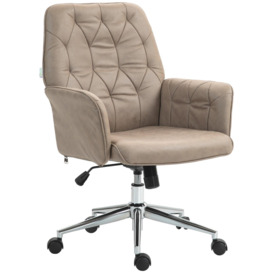 Computer Chair with Armrest Modern Style Tufted For Home Office - thumbnail 1