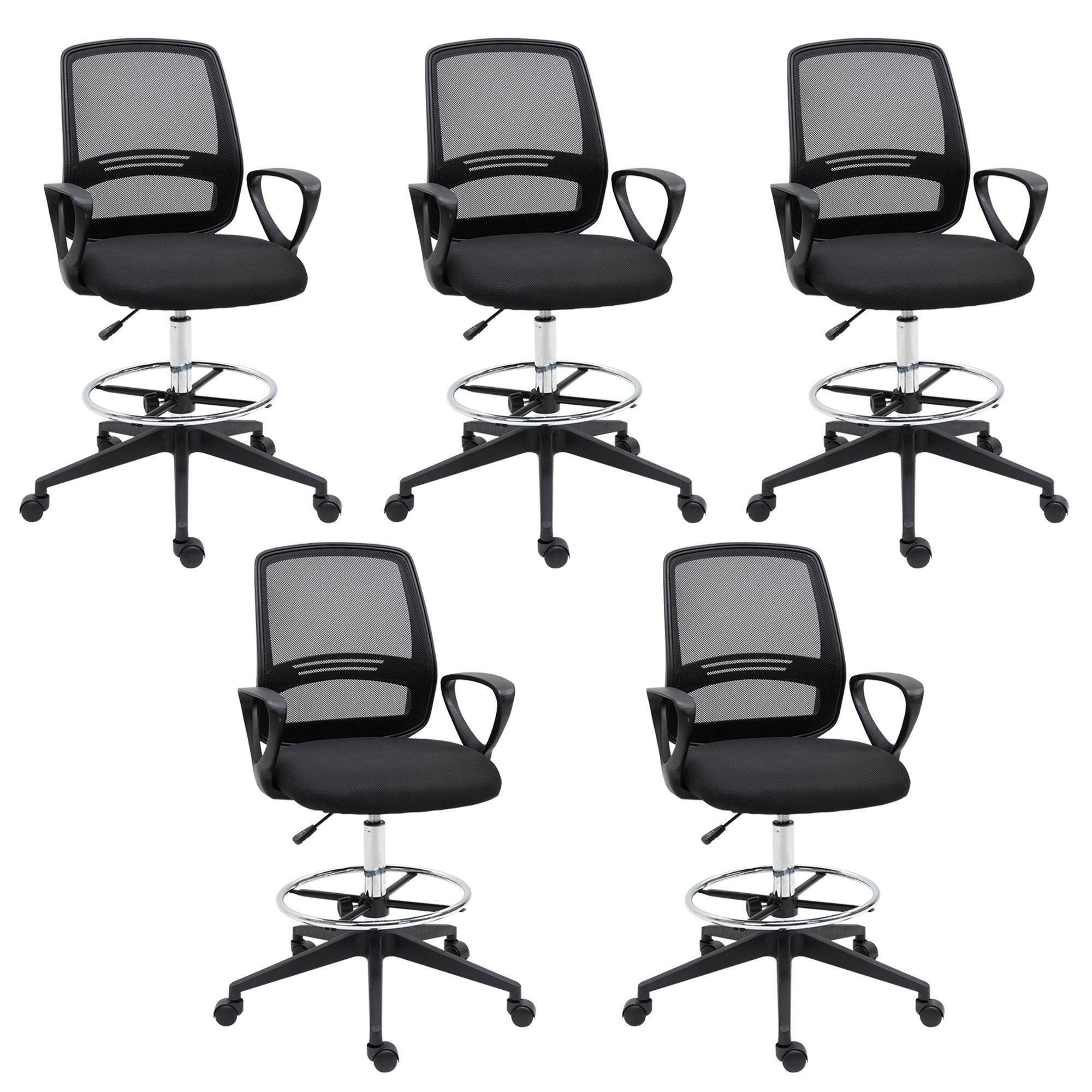 Draughtsman Chair Tall Office Chair with Adjustable Height - image 1