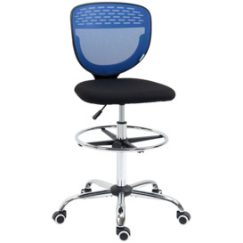 Drafting Chair, Swivel Draughtsman Chair, Mesh Fabric Desk Chair - thumbnail 1