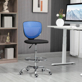 Drafting Chair, Swivel Draughtsman Chair, Mesh Fabric Desk Chair - thumbnail 3