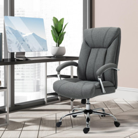 High Back Home Office Chair Computer Desk Chair with Arm, Swivel Wheels - thumbnail 2