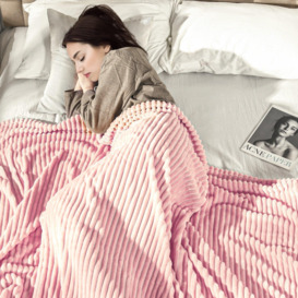 Flannel Fleece Blanket for Sofa Blanket for Bed - thumbnail 3