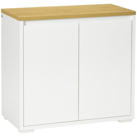 Kitchen Sideboard Storage Cabinet with Double Doors and Shelf - thumbnail 1