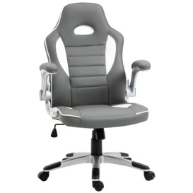 Racing Gaming Chair Height Adjustable Swivel  with Flip Up Armrests - thumbnail 1