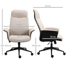 Home Office Chair Height Adjustable Computer Chair with Armrests - thumbnail 3