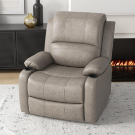 Recliner Chairs for Living Room, Microfibre Cloth Reclining Armchair - thumbnail 2