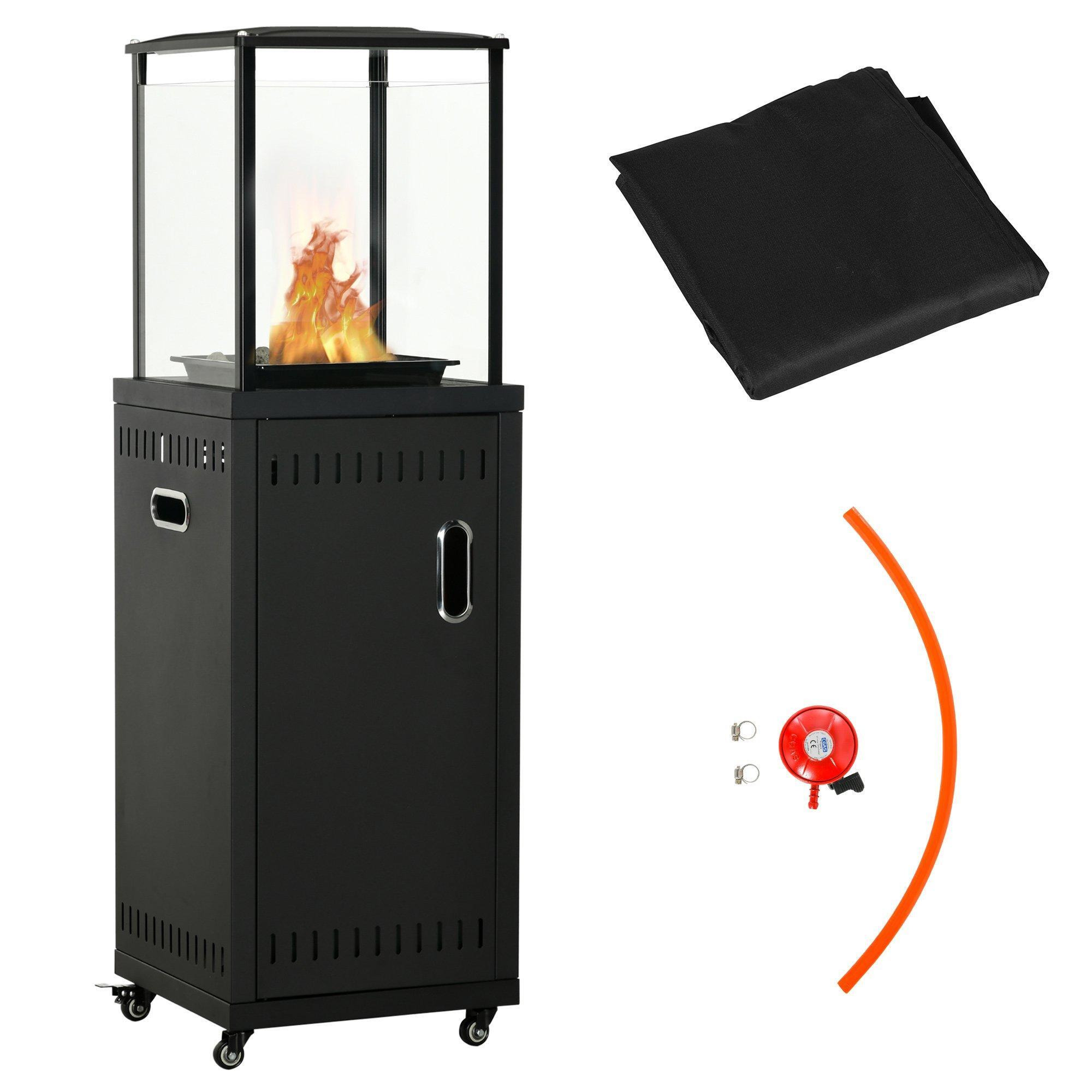 9kW Patio Gas Heater Propane Heater w/ Regulator Hose and Cover - image 1