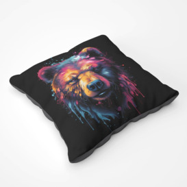 Splashart Bear Face Floor Cushion - thumbnail 1