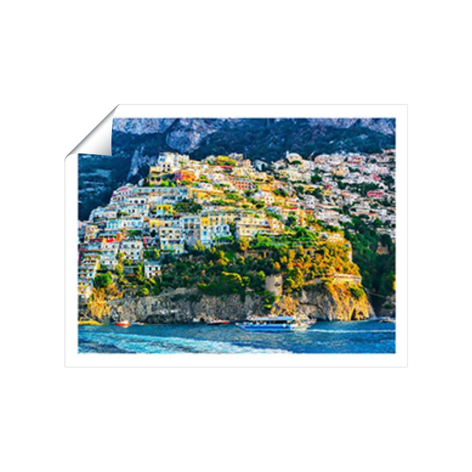 Positano, Amalfi Coast Unframed Art Print by Debenhams | ufurnish.com